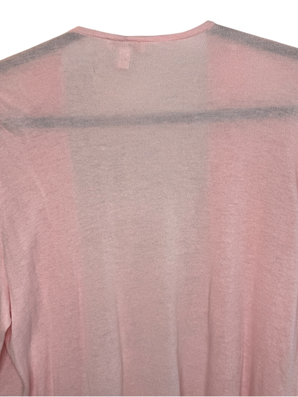 NWT Chico's Soft Pink Ruffle Open Front Cardigan Size Large - Picture 9 of 12